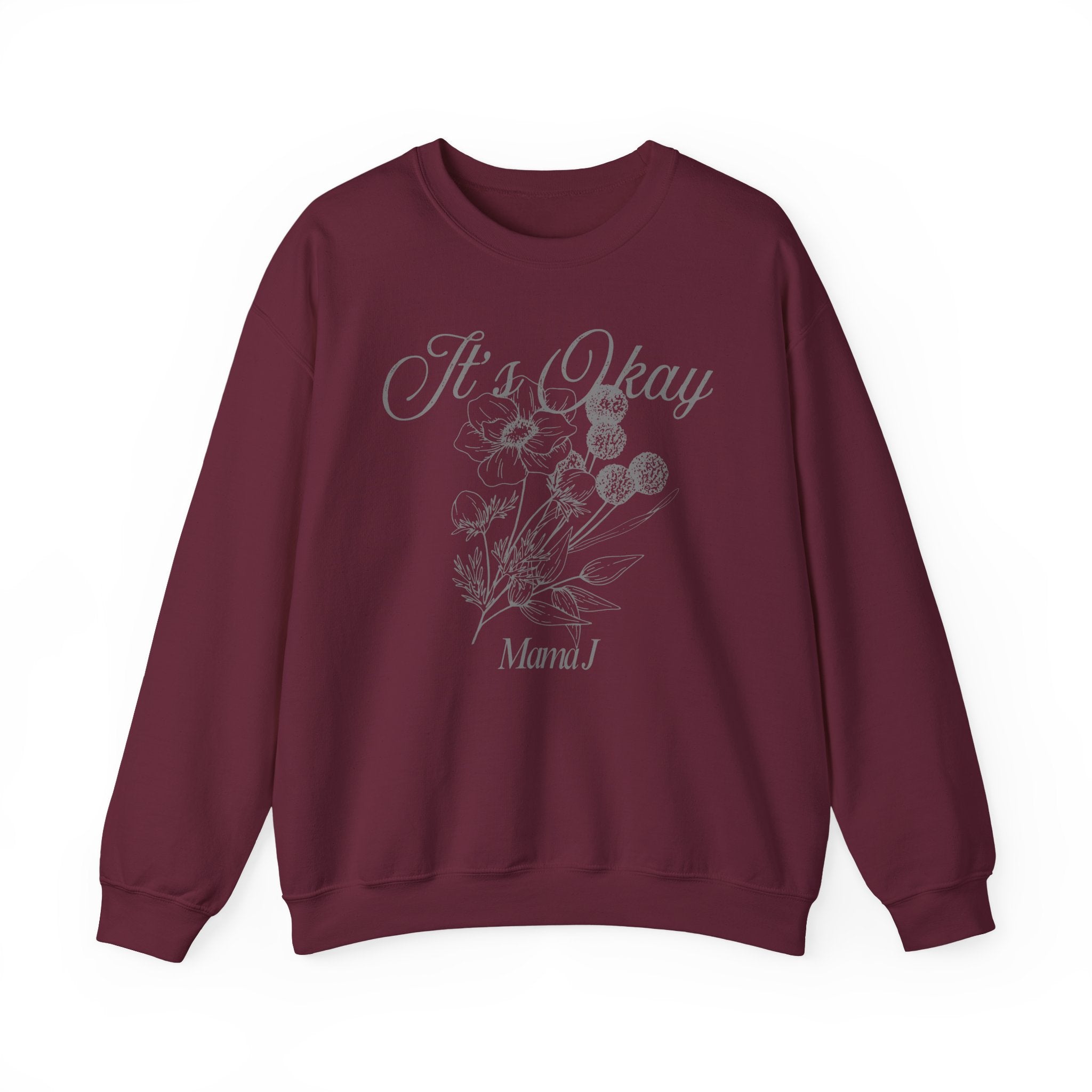 It's Okay Flower Crewneck Sweater