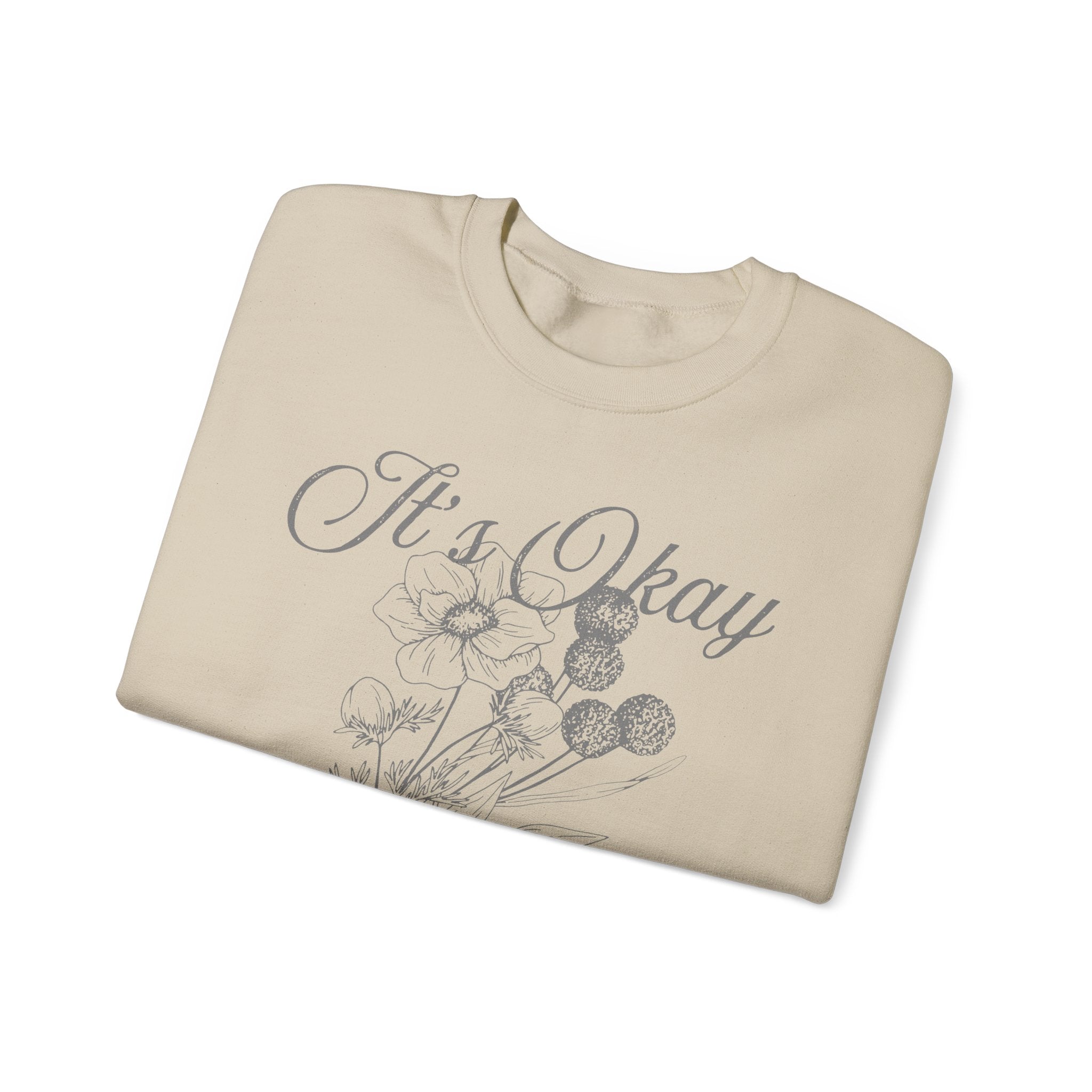 It's Okay Flower Crewneck Sweater