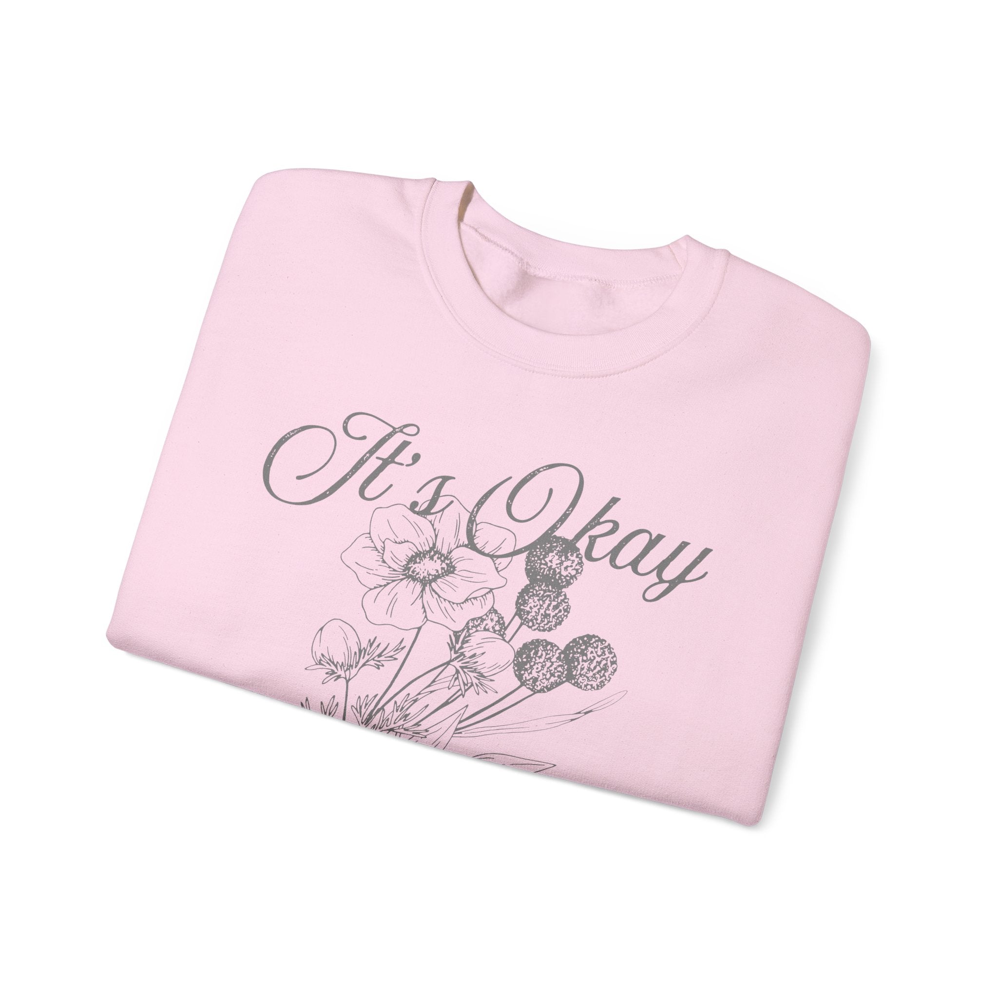 It's Okay Flower Crewneck Sweater