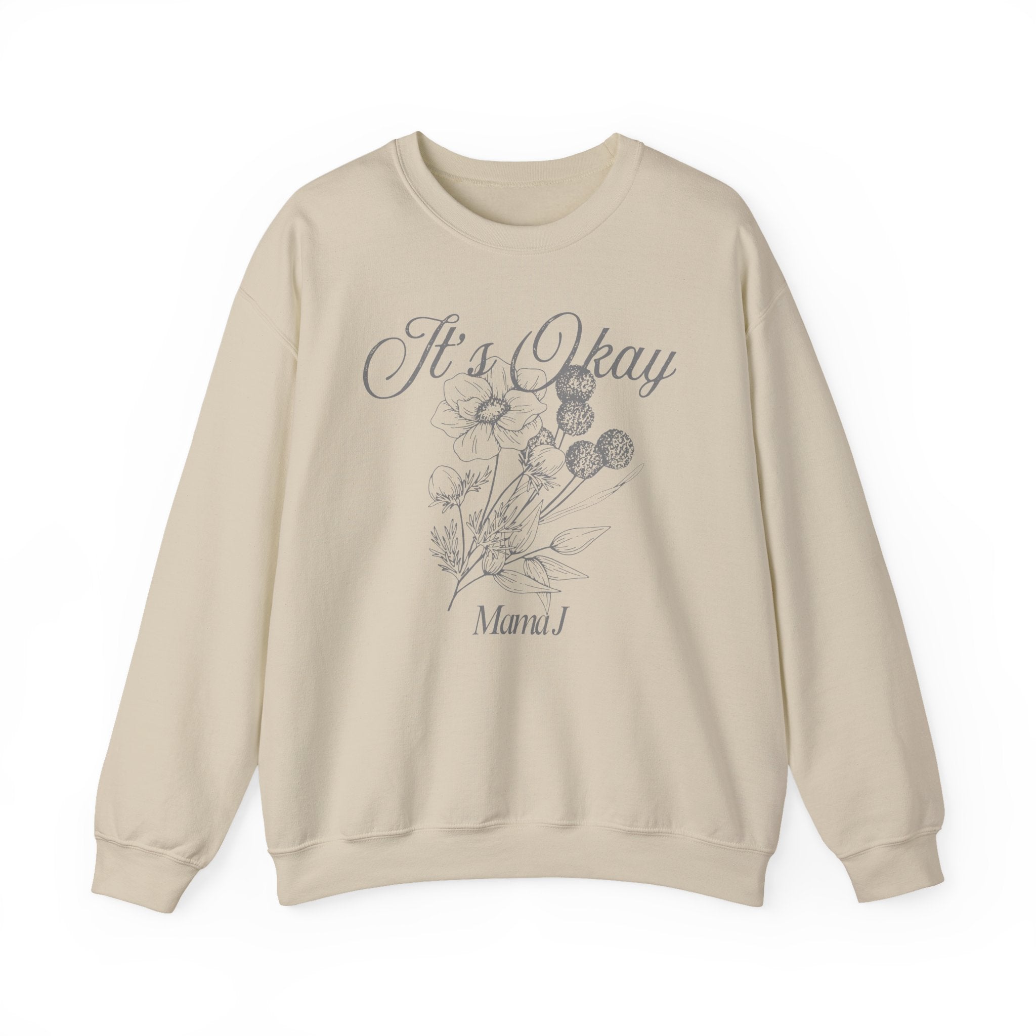 It's Okay Flower Crewneck Sweater